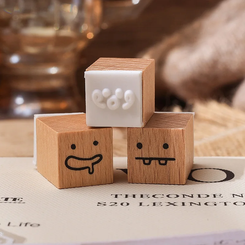 25PCS Wooden Stamp Set Weather Emotion Butterfly Creative Decorative Stamps for Scrapbooking Journaling And Note-taking thumbnail 3