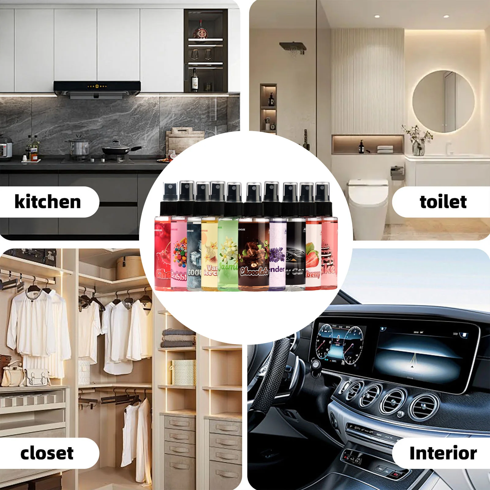 This Is a 100ML Spray Bottle of Car Air Freshener That Doubles As a Fragrance for Both Vehicles And Living Spaces. It Effectivel thumbnail 4