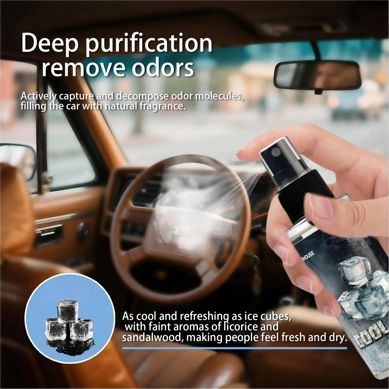 This Is a 100ML Spray Bottle of Car Air Freshener That Doubles As a Fragrance for Both Vehicles And Living Spaces. It Effectivel thumbnail 5