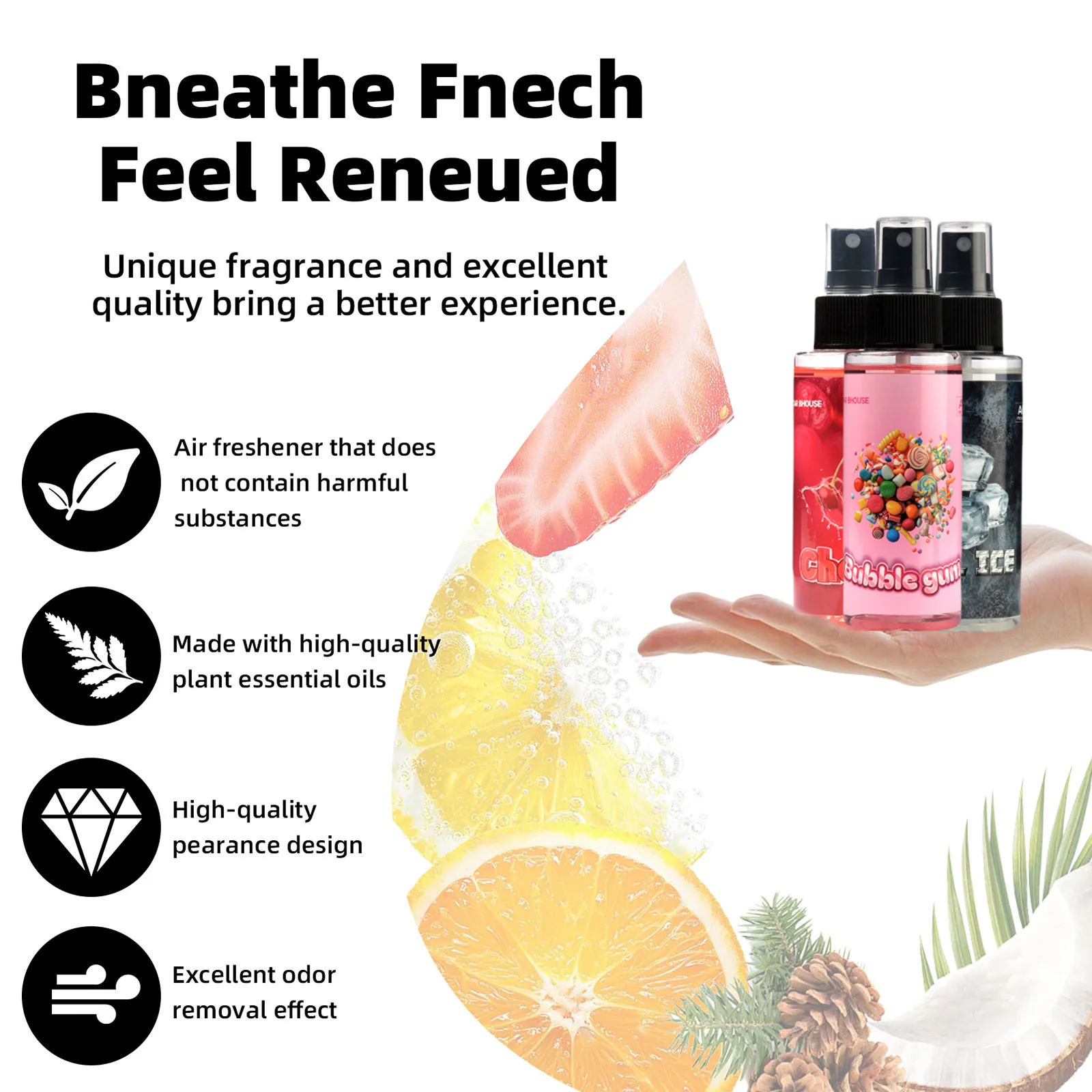 This Is a 100ML Spray Bottle of Car Air Freshener That Doubles As a Fragrance for Both Vehicles And Living Spaces. It Effectivel thumbnail 3