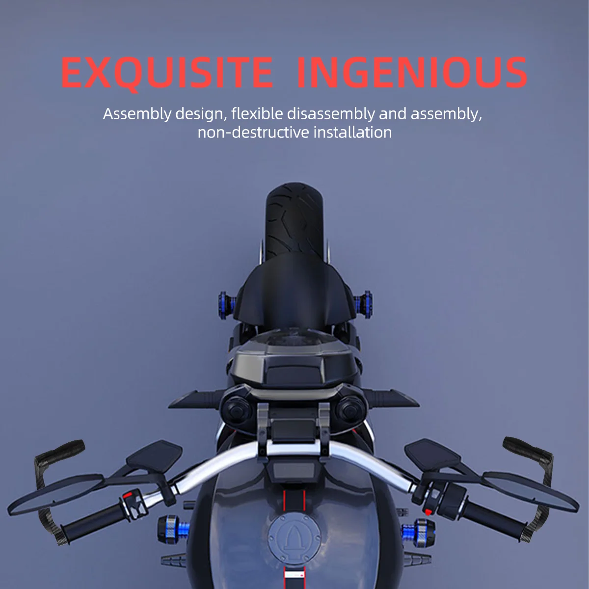 Motorcycle Universal Hand Guard Handguard Carbon Fiber Motocross Grip Protection Covers Modification Accessories thumbnail 3