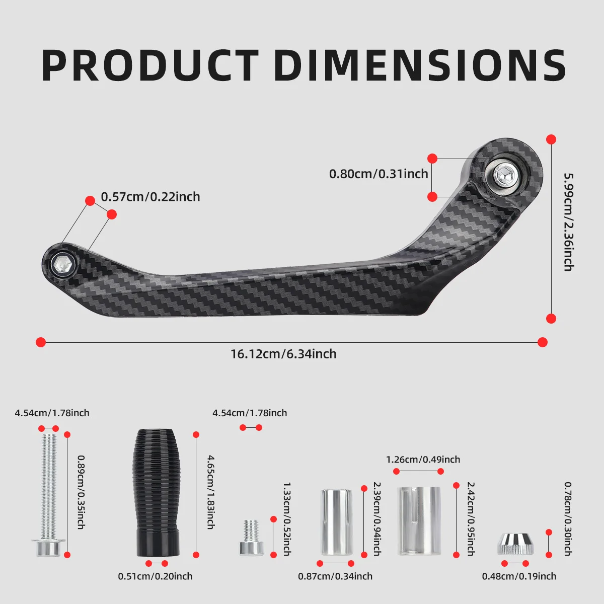 Motorcycle Universal Hand Guard Handguard Carbon Fiber Motocross Grip Protection Covers Modification Accessories thumbnail 6