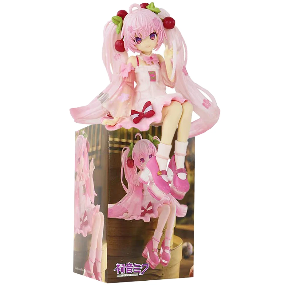 New Hatsune Miku Sakura Miku Anime Action Figures Model Collection Toy Hatsune Miku Cute Handmade PVC Model Kawaii Gift thumbnail 4