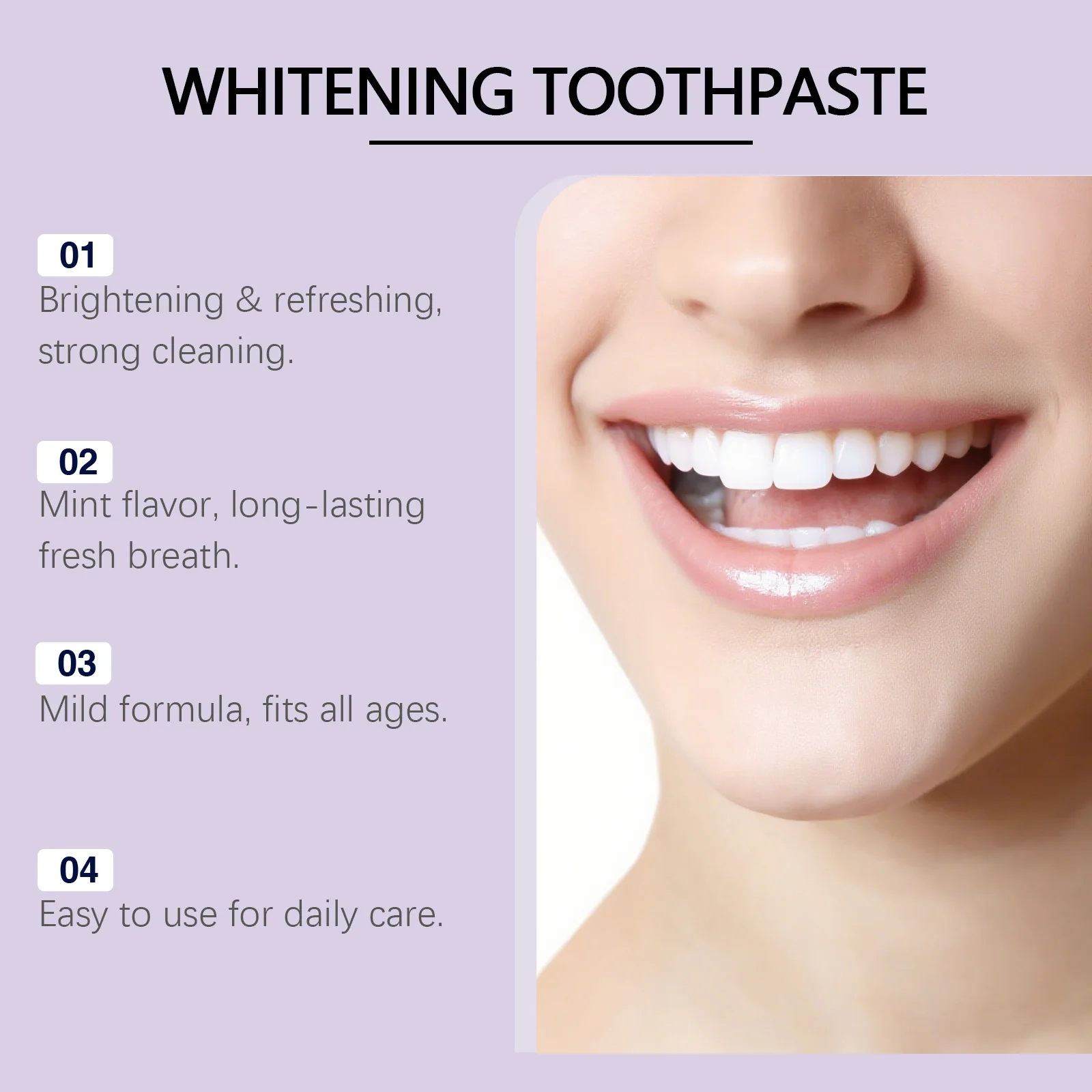 Bee Venom Purple Toothpaste Hydroxyapatite Yellow Teeth Whitening Oral Care Fresh Breath Gum Comfort Stain Removal Formula thumbnail 4
