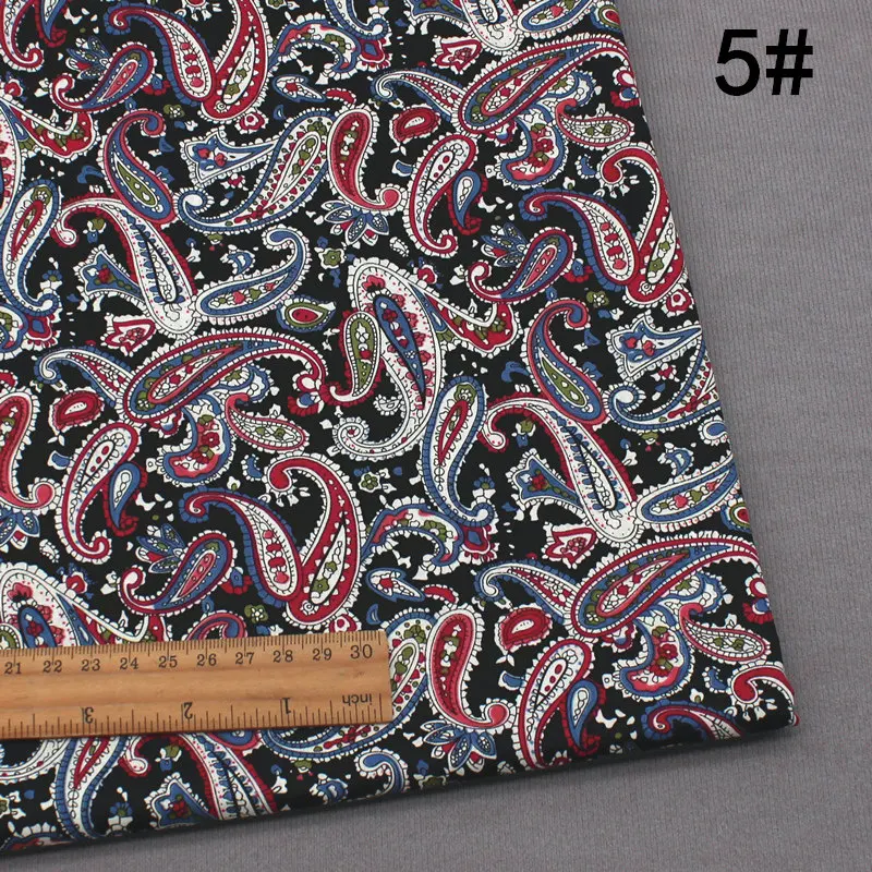 Natural Plain Weave Cotton Printed Poplin Fabric for DIY Sewing Dress Shirt Clothing Fashion Cloth Material By The Meter thumbnail 4
