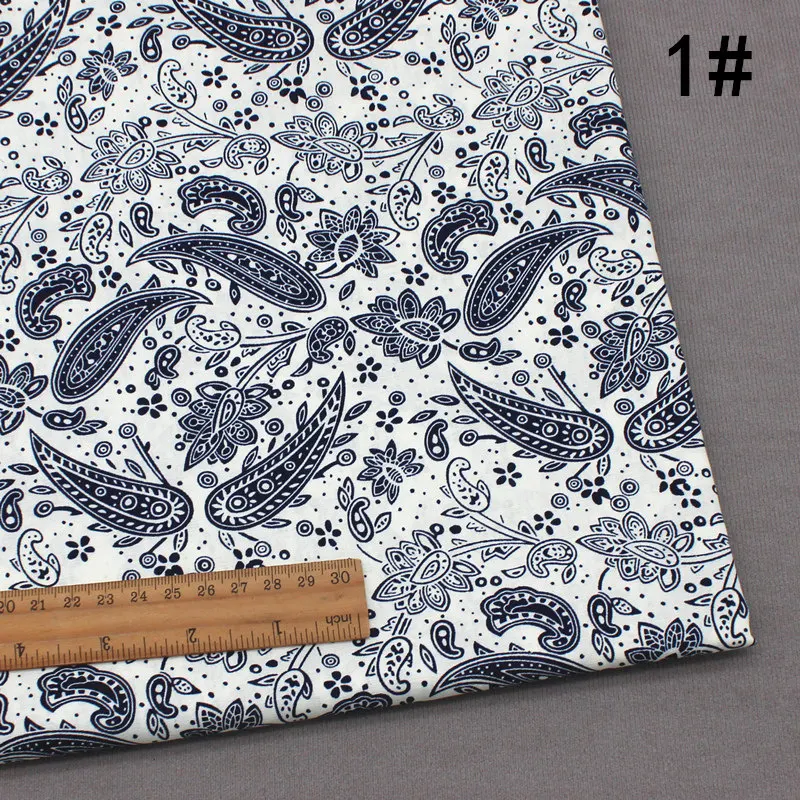 Natural Plain Weave Cotton Printed Poplin Fabric for DIY Sewing Dress Shirt Clothing Fashion Cloth Material By The Meter thumbnail 3