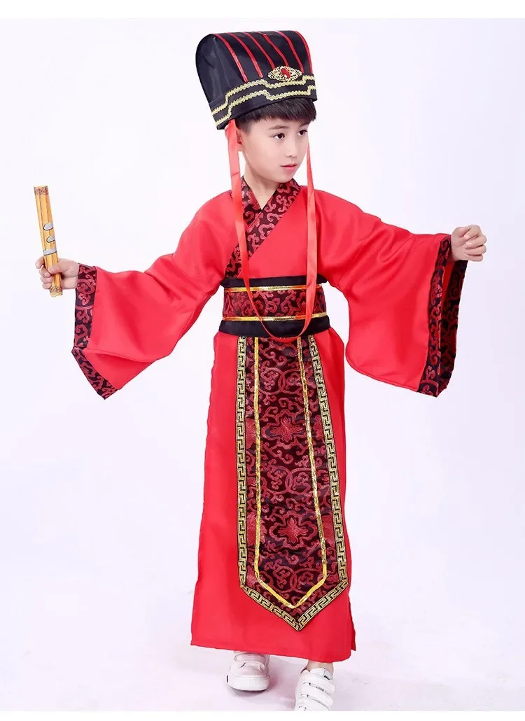 Baby Dress Traditional Chinese Clothing Children Hanfu Costumes Vestido Chino Ancient Outfit Boy Cosplay New Year Tang Suit Kids thumbnail 5