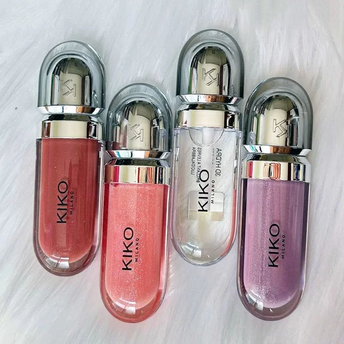 Kiko 3D Hydra LipGloss Non-fading Waterproof Blusher Moisturizing Shimmer Makeup Lip Gloss Lipstick Brun Rose Pearly Mauve Liner thumbnail 4