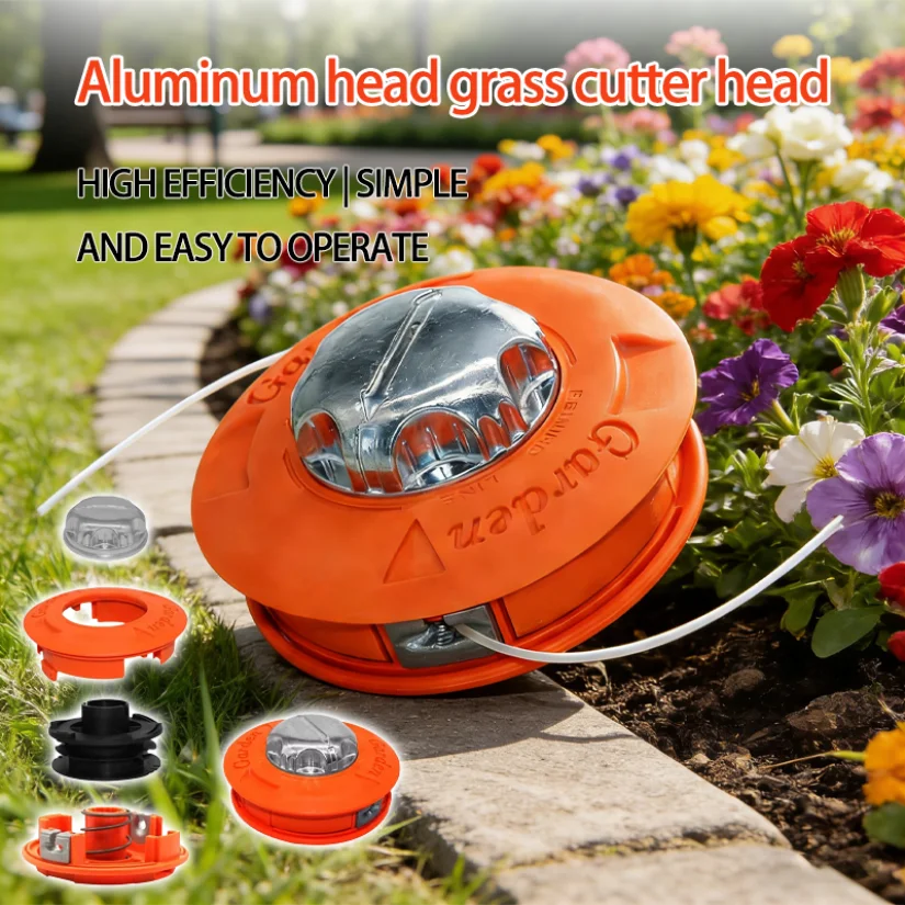 Universal Fit String Trimmer Replacement Bump Head Automatic Grass Trimmer Head for Garden Brush Cutter Edging Lawn Care