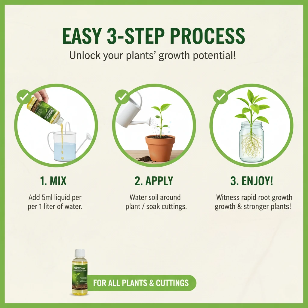 Rapid Rooting Hormone Liquid for Plant Propagation Cloning Gel Alternative Strong Root Stimulator for Rose Orchid Cuttings thumbnail 5