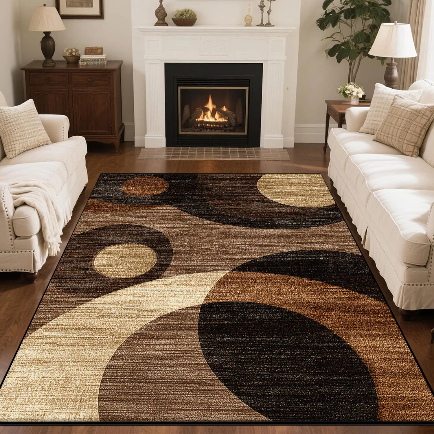 Nordic Simple Style Living Room Sofa Carpet Non-slip Machine Washable Decoration Lounge Rug Modern Soft Fluffy Bedroom Floor Mat