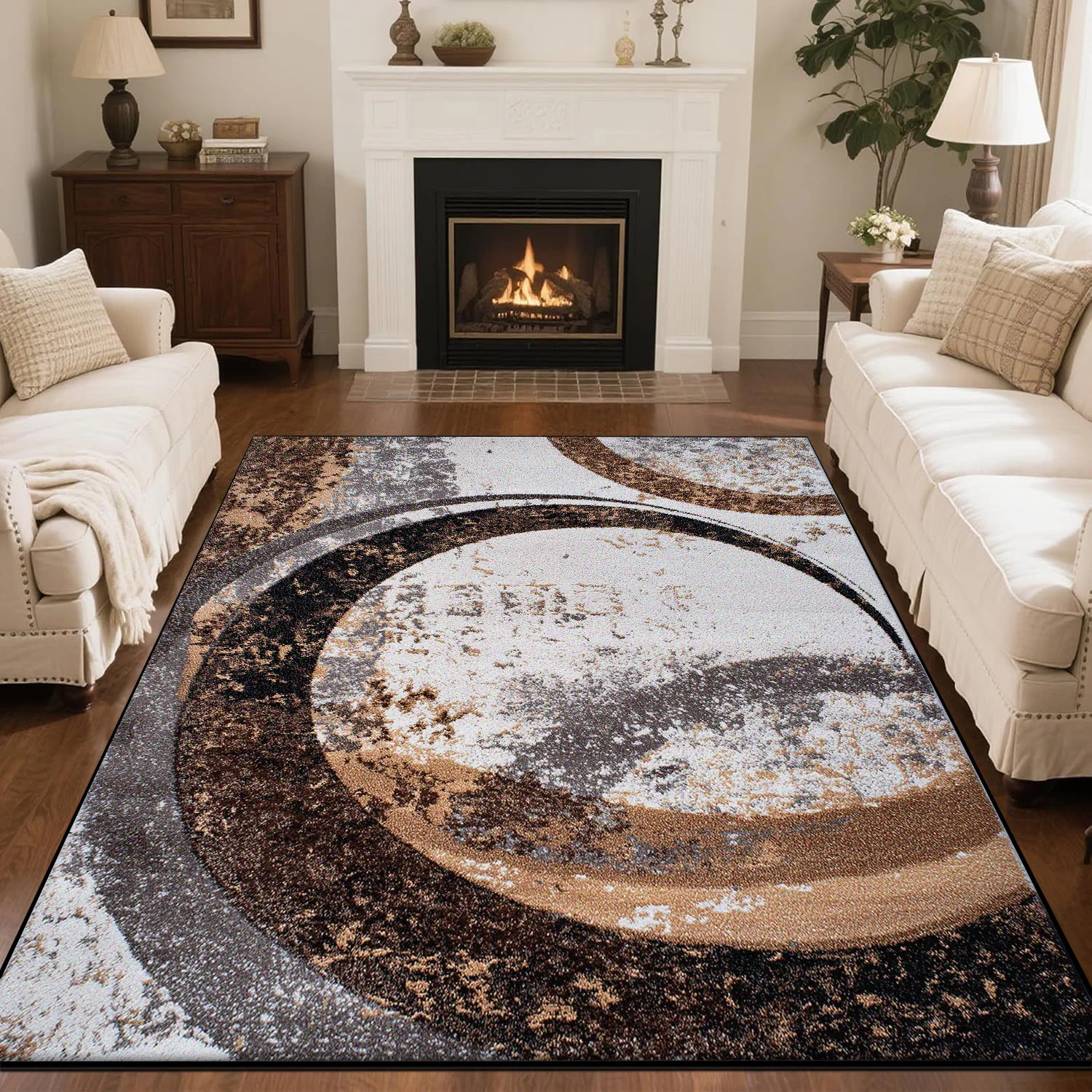 Nordic Simple Style Living Room Sofa Carpet Non-slip Machine Washable Decoration Lounge Rug Modern Soft Fluffy Bedroom Floor Mat thumbnail 4