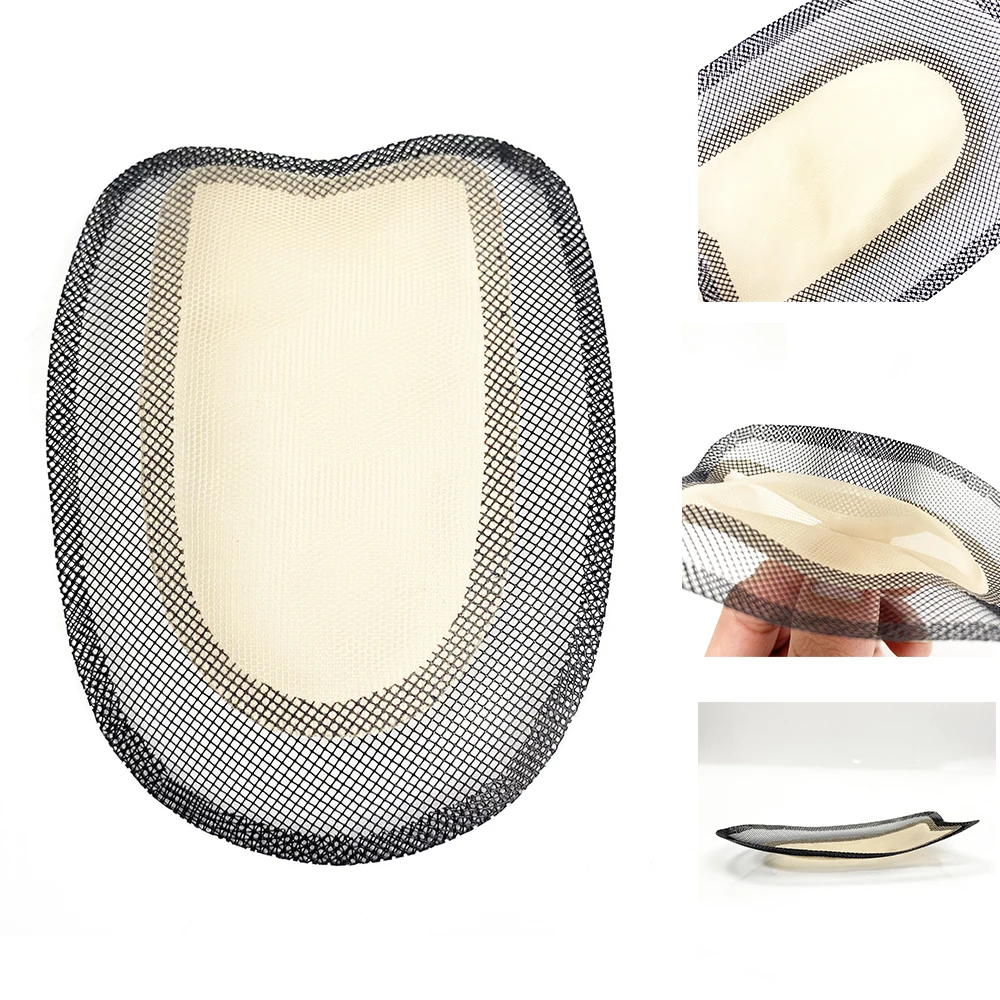 HJ-1908 Nylon Toupee Lace Net Wig Base Welded Wig Accessory for Man's Hair Extension thumbnail 2