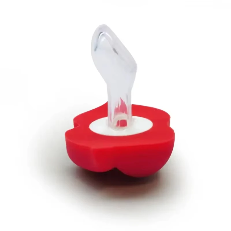 Red Lips Baby Pacifier Soft Breathable Silicone Nighttime Sleep Aid Flat Design Reborn Newborn Essential Baby Accessory thumbnail 5