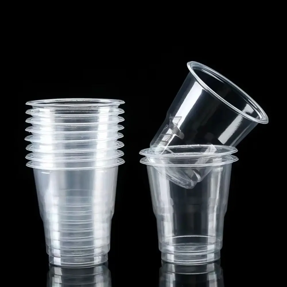 50Pcs 180ml Disposable Plastic Cups Transparent Food-grade PP Clear Plastic Cups Heat-resistant Party Plastic Cups thumbnail 4