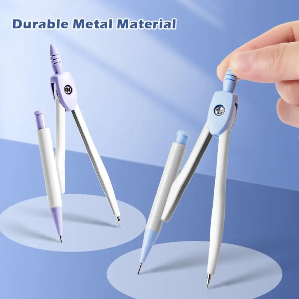 8PCS/Set Plastic Ruler Compasses Set Eraser Transparent Measuring Ruler Set Square Straight Ruler Drawing Tool School Office thumbnail 2