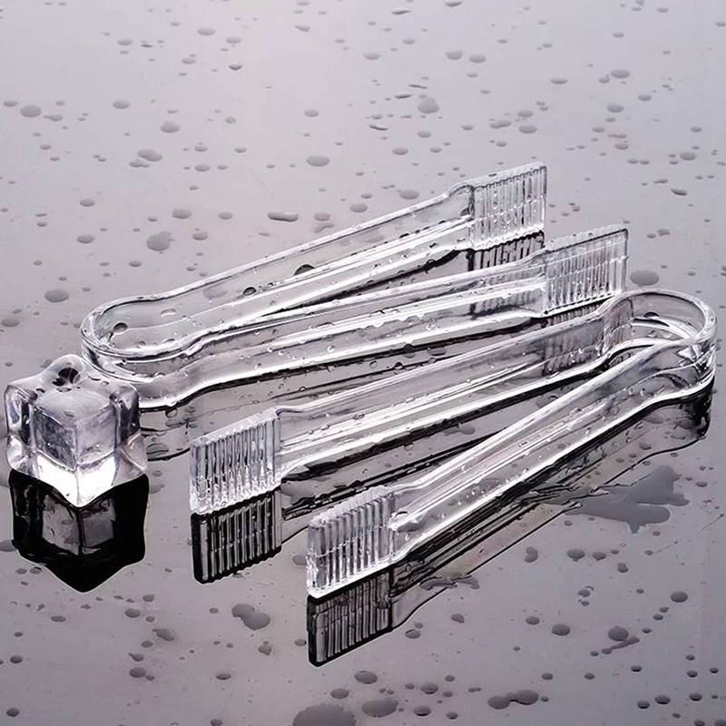 1PC Clear Plastic Barbecue BBQ Clip Bread Food Ice Clamp Ice Clip Tongs Tool Bar Kitchen Accessories thumbnail 3