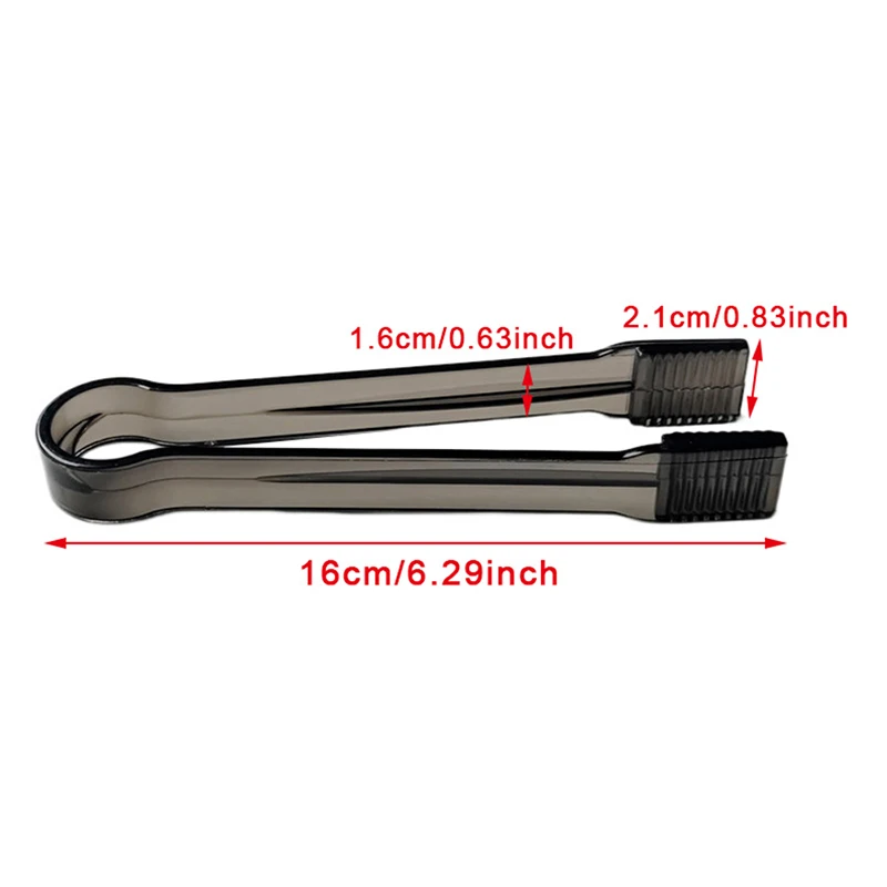 1PC Clear Plastic Barbecue BBQ Clip Bread Food Ice Clamp Ice Clip Tongs Tool Bar Kitchen Accessories thumbnail 6