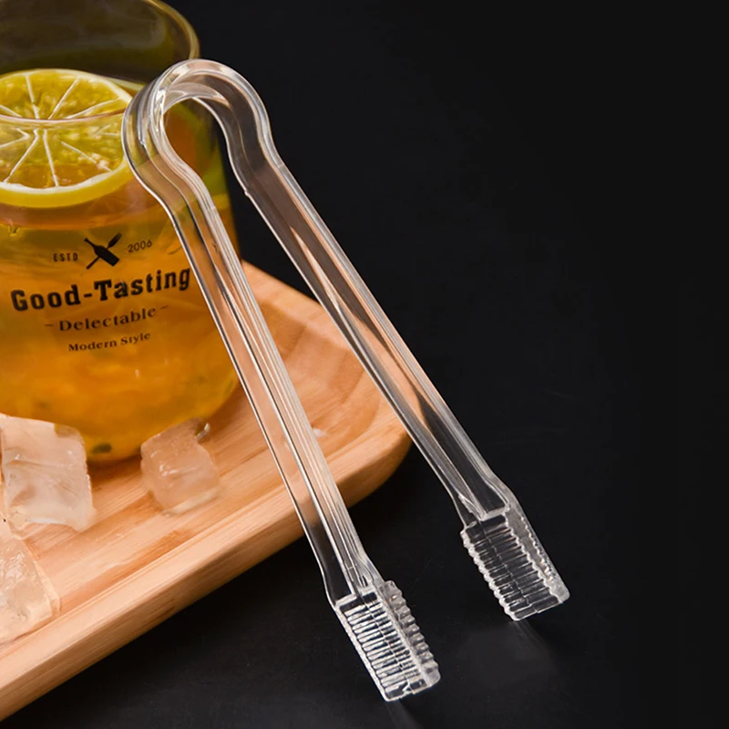 1PC Clear Plastic Barbecue BBQ Clip Bread Food Ice Clamp Ice Clip Tongs Tool Bar Kitchen Accessories thumbnail 5