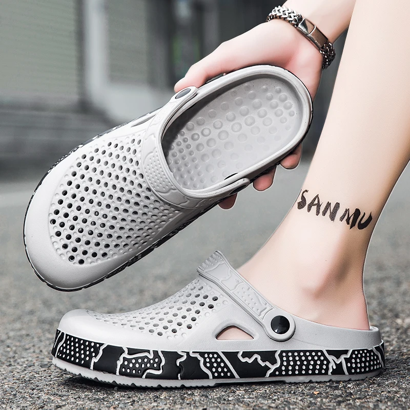 Men's EVA Clogs Sandals Breathable Lightweight Non-slip Summer Beach Shoes for Boys Trendy Outdoor Slipper thumbnail 5