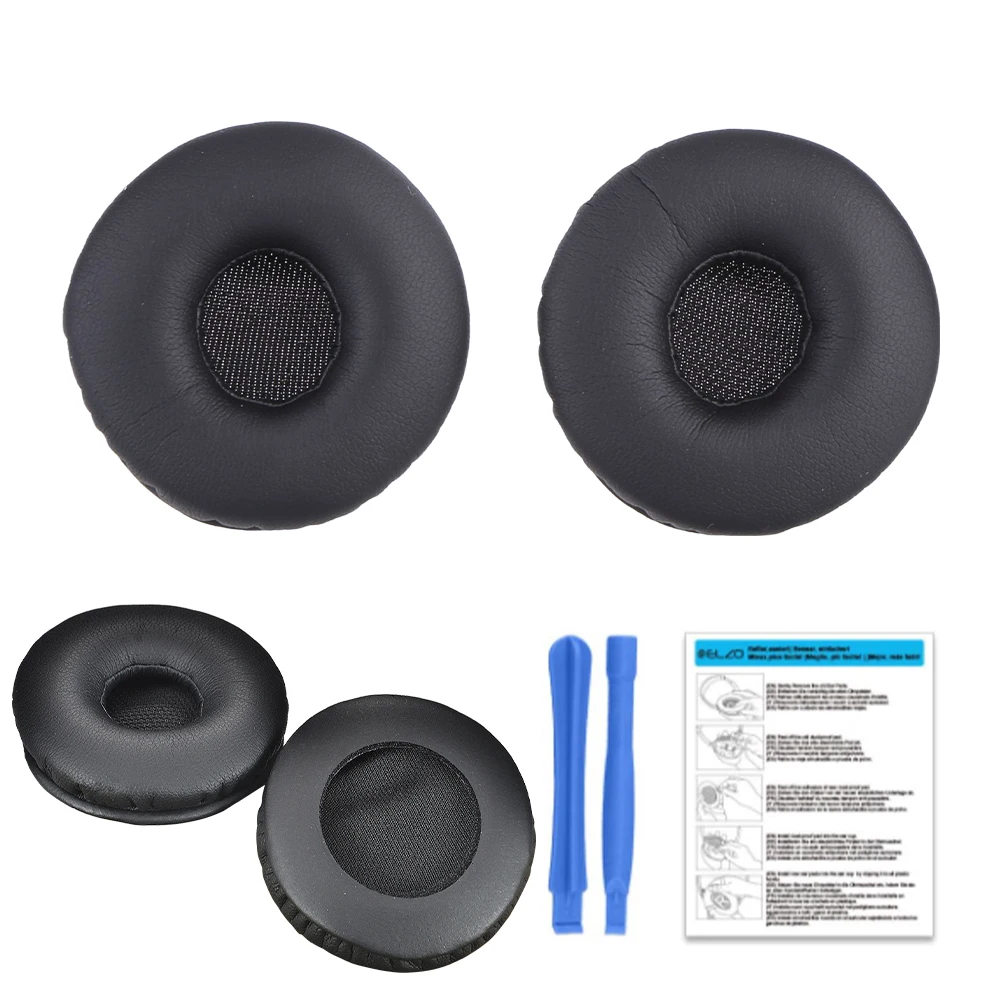 1 Pair Replacement Earmuffs Noise Isolation Memory Foam Headphone Earpads Protein Leather for Jabra Biz 2300 USB Duo/Biz 2300 QD thumbnail 6