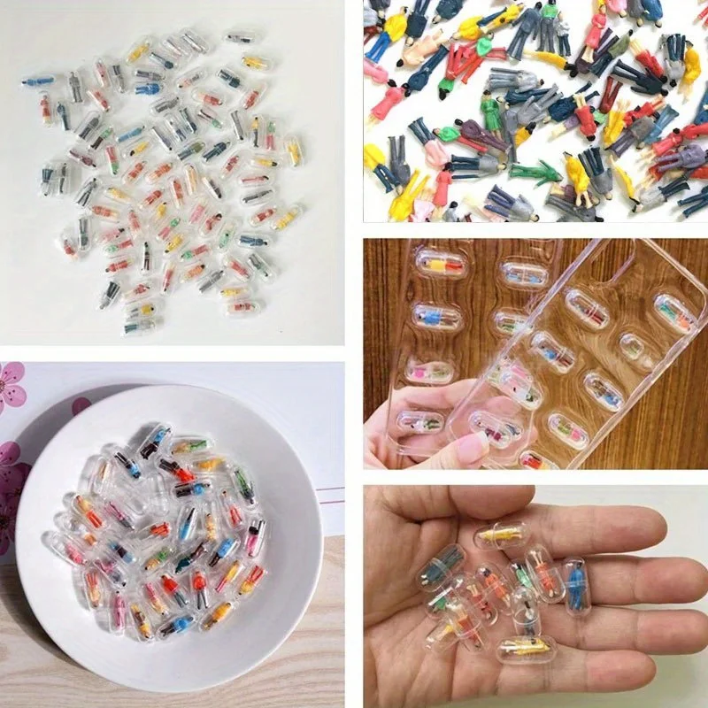 Capsule Mini People Figurines - DIY Phone Case Decoration Charms & Craft Supplies thumbnail 3