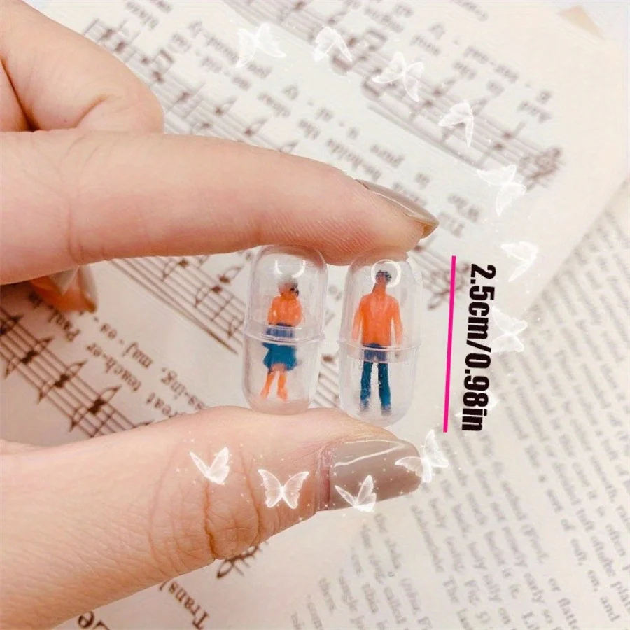 Capsule Mini People Figurines - DIY Phone Case Decoration Charms & Craft Supplies thumbnail 2