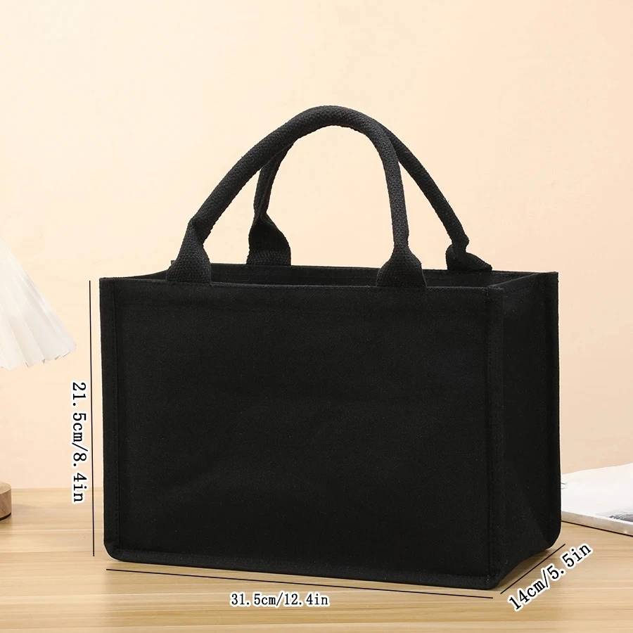 Handbag - Thick and sturdy three-dimensional canvas bag - Waterproof canvas gift tote bag thumbnail 4