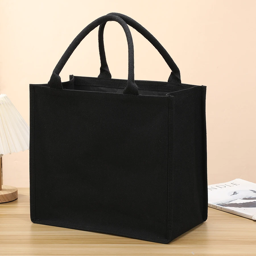 Handbag - Thick and sturdy three-dimensional canvas bag - Waterproof canvas gift tote bag thumbnail 6
