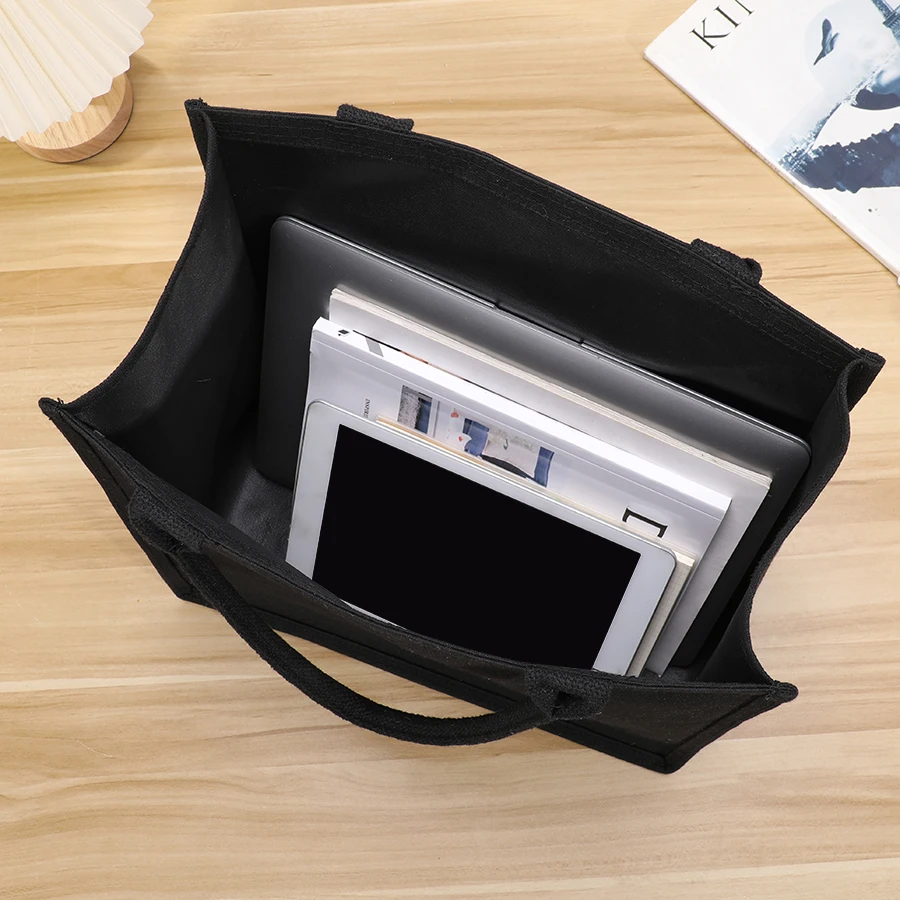 Handbag - Thick and sturdy three-dimensional canvas bag - Waterproof canvas gift tote bag thumbnail 3