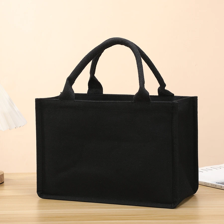 Handbag - Thick and sturdy three-dimensional canvas bag - Waterproof canvas gift tote bag thumbnail 5