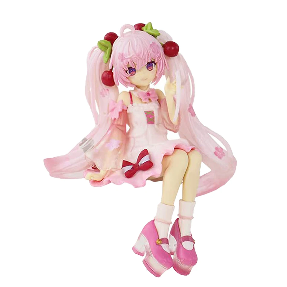 New Hatsune Miku Sakura Miku Anime Action Figures Model Collection Toy Hatsune Miku Cute Handmade PVC Model Kawaii Gift thumbnail 2