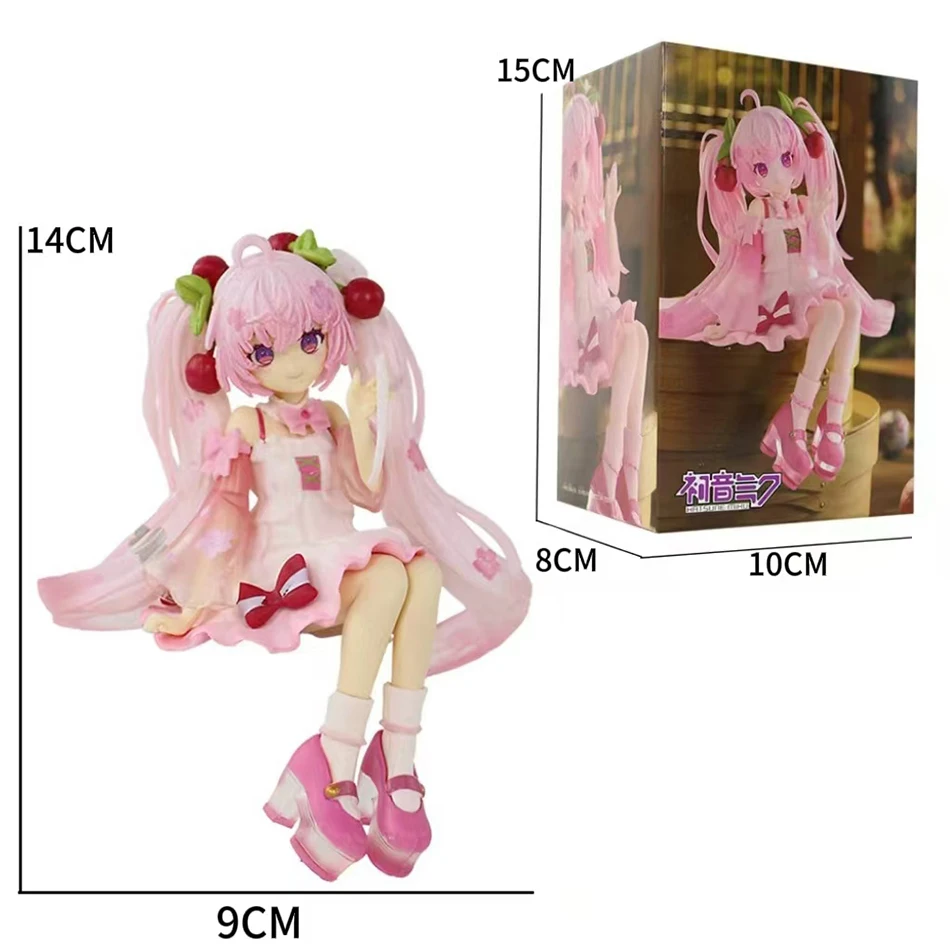New Hatsune Miku Sakura Miku Anime Action Figures Model Collection Toy Hatsune Miku Cute Handmade PVC Model Kawaii Gift thumbnail 5