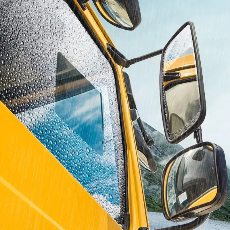 Car Rearview Mirror Protective Film Side Windows Sticker Anti Fog Glare Rainproof Waterproof Auto Mirror Film Clear Nano Sticker thumbnail 4