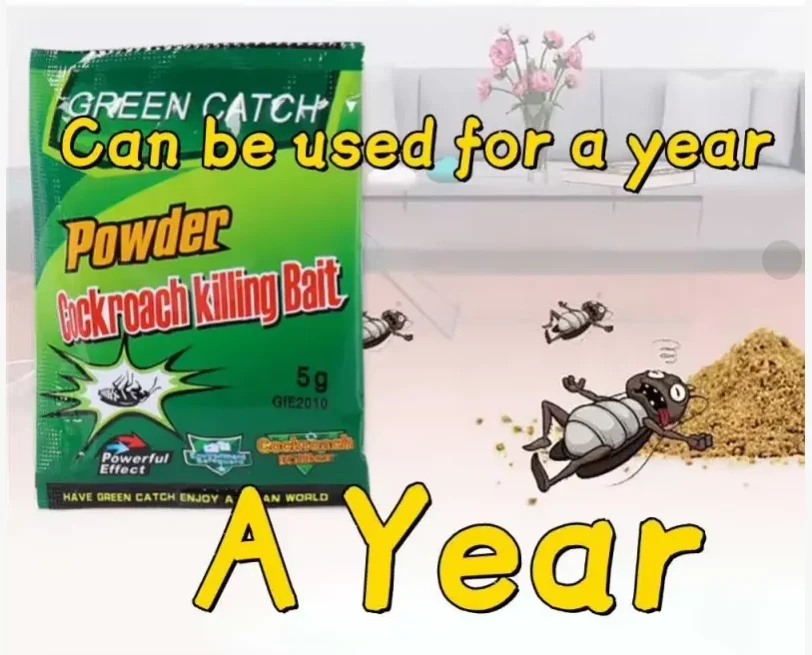 Effective Killing Cockroach Bait Powder Home Use Cockroach Roach Killer Anti Pest Reject Pest Control Traps