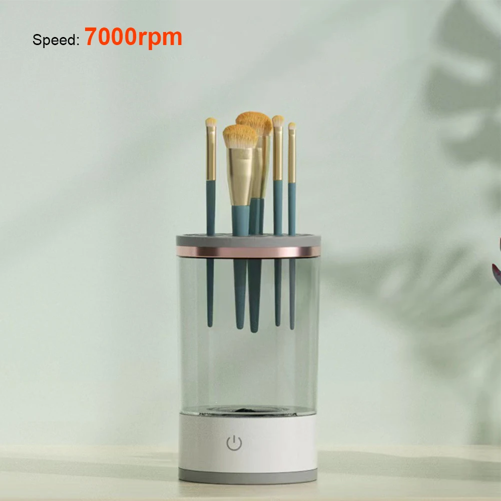 Makeup Brush Cleaner Machine USB Powered Electric Make-Up Brush Cleaner Dryer Dust-Proof for All Size Beauty Makeup Brushes Set thumbnail 5