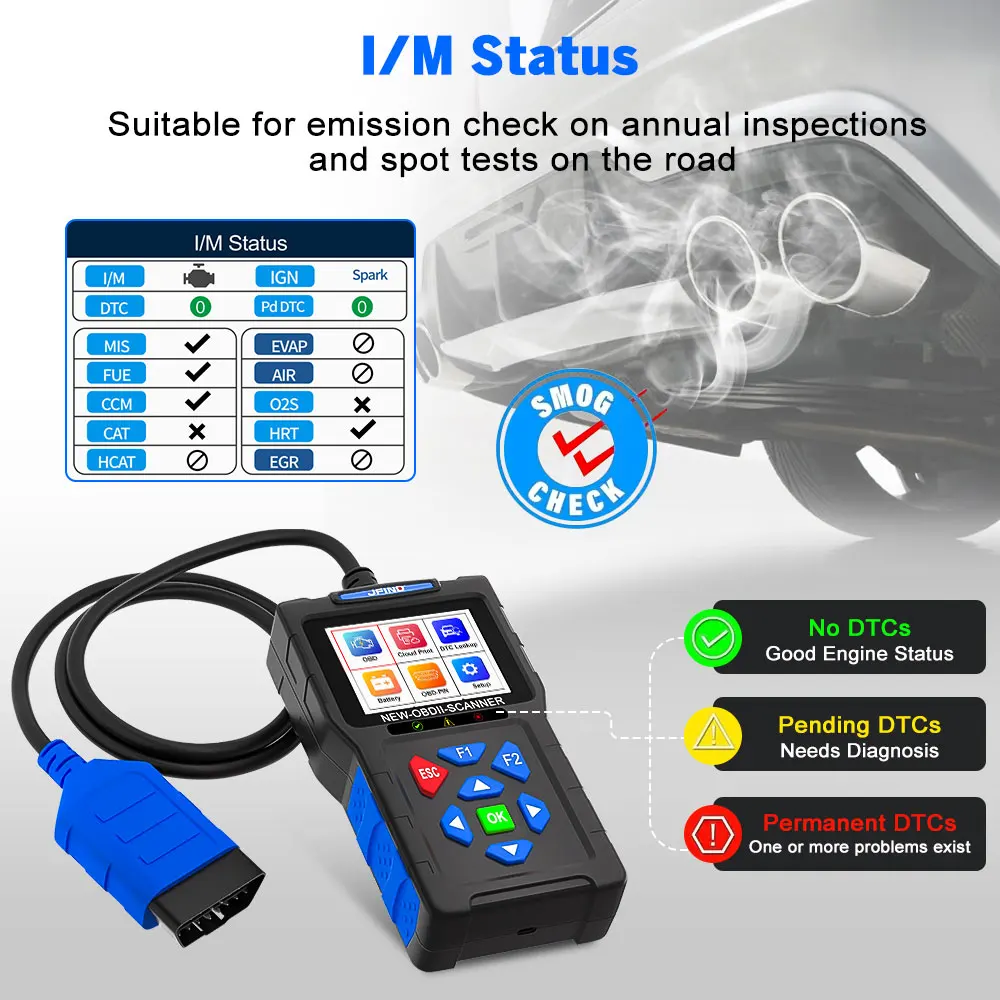 For Yamaha For Honda Car OBD2 Scanner 3-in-1 Universal Motorcycle Cable Code Reader Battery Performance Testing Diagnostic Tool thumbnail 4