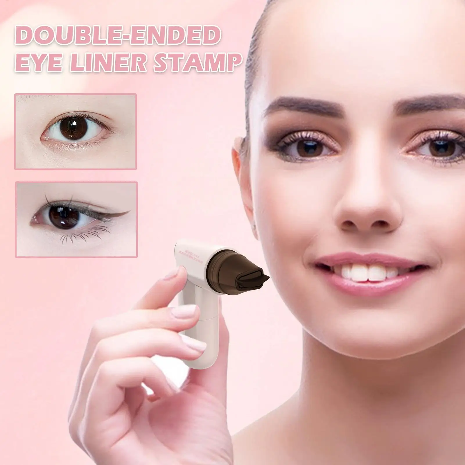 Winged Eye End Stamp Double-Tip Women Makeup Eye End Wing Stamp Waterproof Stencil Portable Quick Drying Eyeliner Cosmetics thumbnail 3