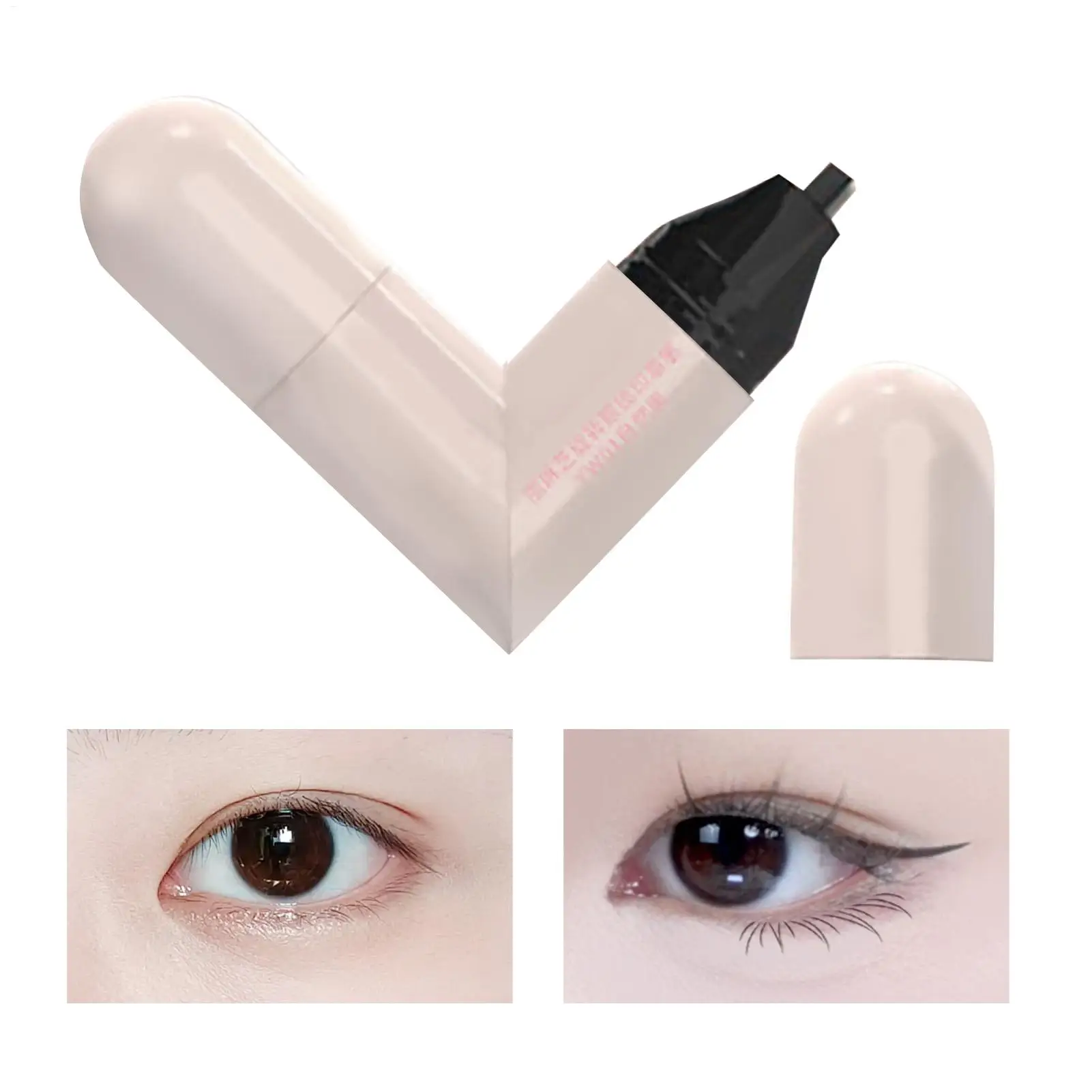 Winged Eye End Stamp Double-Tip Women Makeup Eye End Wing Stamp Waterproof Stencil Portable Quick Drying Eyeliner Cosmetics thumbnail 2