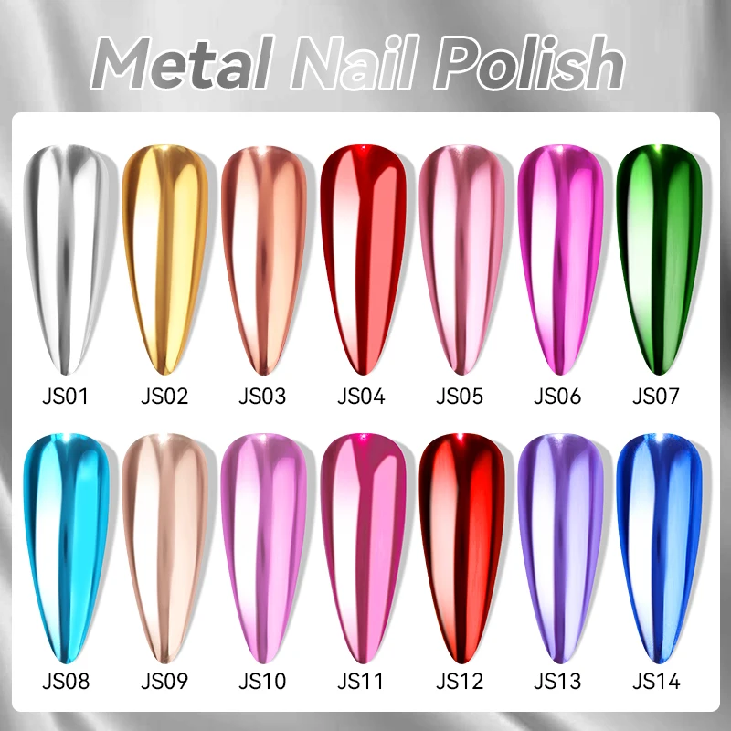 LILYCUTE 7ml  Mirror Metallic Nail Polish No Need of UV LED Lamp Nail Supplies Vernis Red Purple Mirror Effect for Nails thumbnail 3