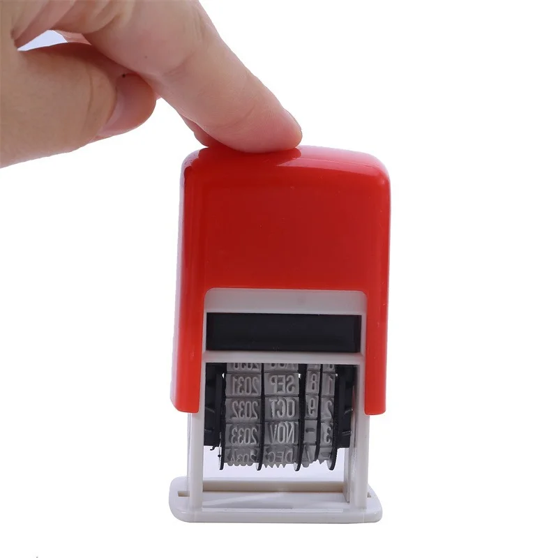 English Year Month Date Stamp Reusable Practical DIY Hand Account Date Stamps ABS Adjustable Universal Office Supplies thumbnail 3