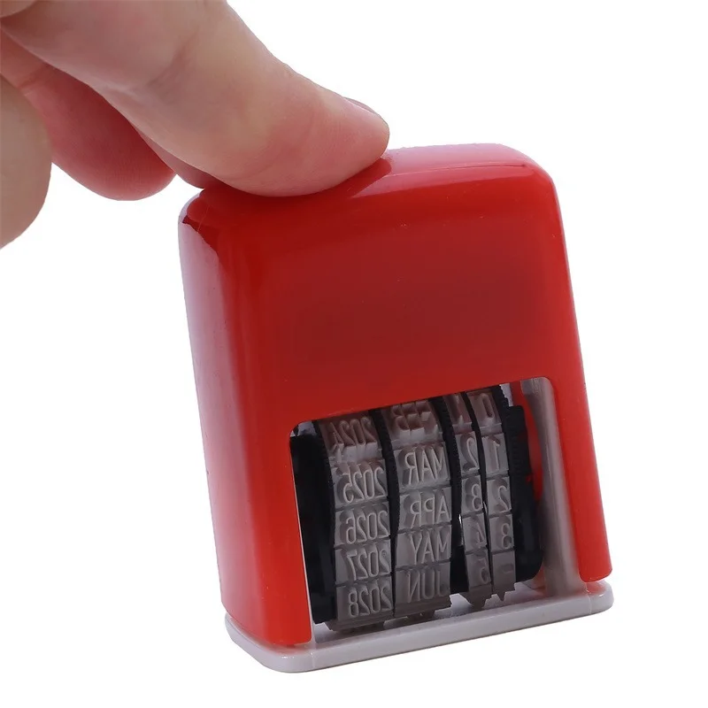 English Year Month Date Stamp Reusable Practical DIY Hand Account Date Stamps ABS Adjustable Universal Office Supplies thumbnail 4