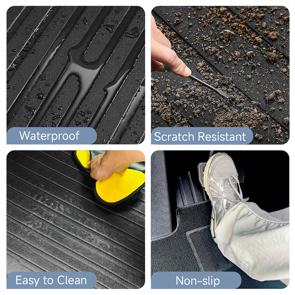 For Tesla Model Y Juniper 2026 Accessories TPE Floor Mats Cargo Liner Waterproof Trunk Mat for Tesla Model Y Juniper Accessories thumbnail 5