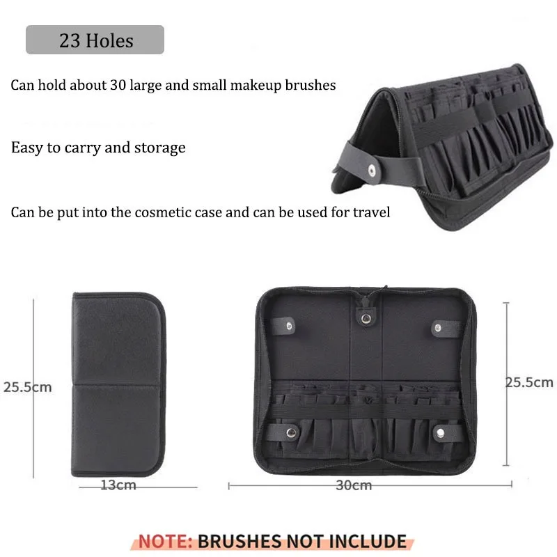 Multifunctional Makeup Brush Storage Bag Makeup Artist Cosmetic Case Handbag Portable Travel Cosmetic Organizer Bag Beauty Tools thumbnail 3