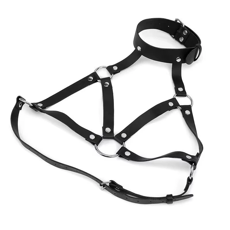 BDSM Women Sexy Body Chest Harness Belt Bondage Lingerie Leather Fetish Clothing Garter Erotic Sex Toys for Couples Strip Club thumbnail 6