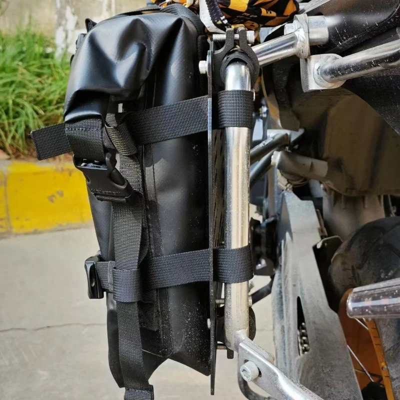 Motorcycle Modification Mounting Bracket Tactical Bags Side Packs Oil Drum Luggage Rack for ADV BMW KTM Retro Motorcycles thumbnail 4