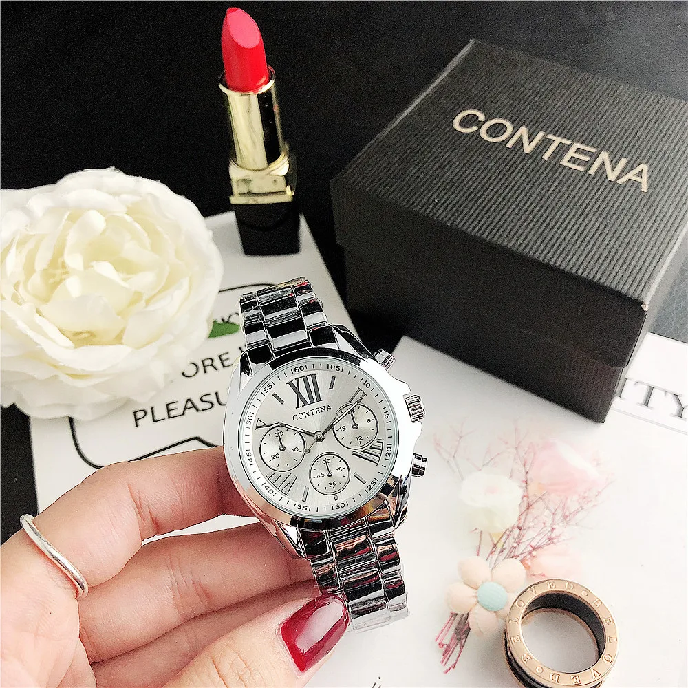 New Women's Watches Luxury Stainless Steel Rhinestone Quartz Wristwatches Clock Temperament Elegant Ladies Watch montre femme thumbnail 3