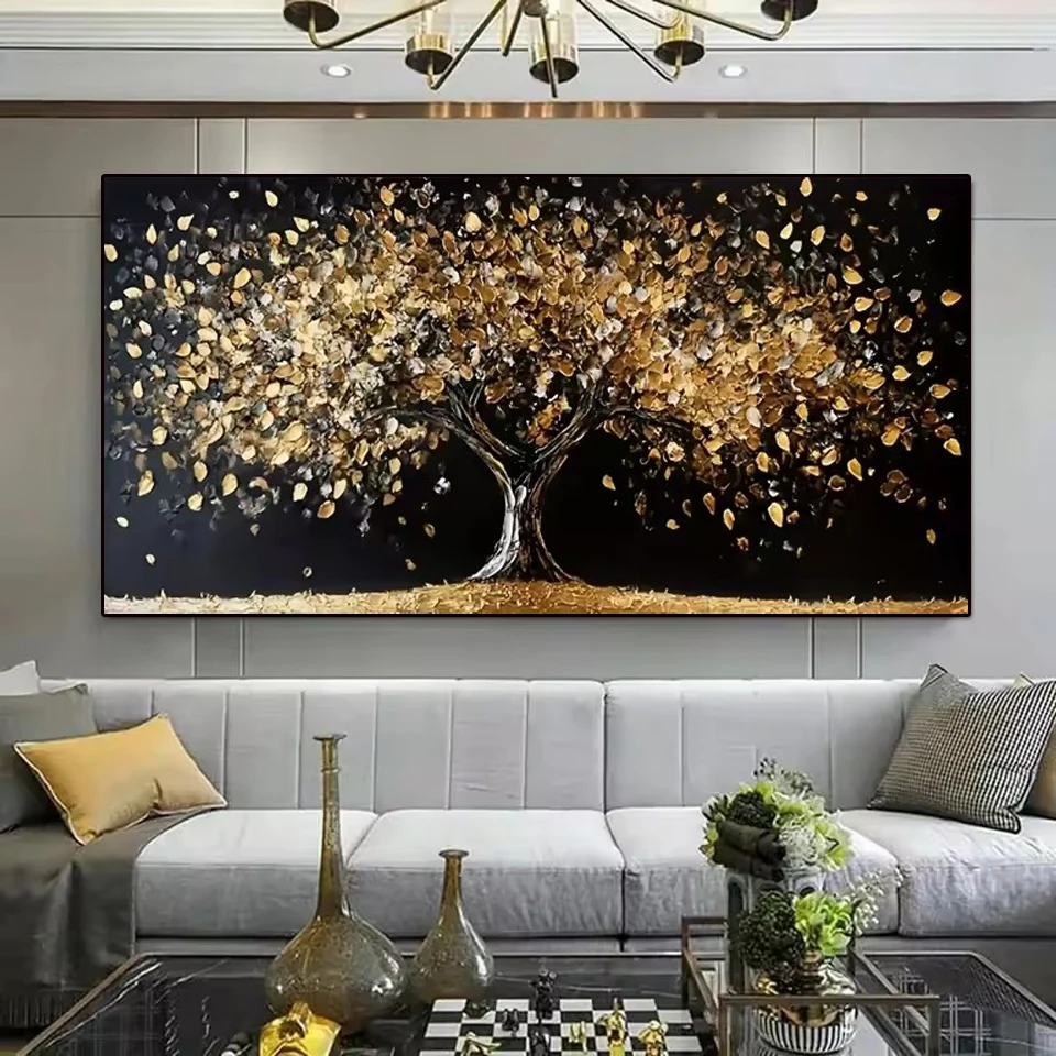 2026 Diamond Painting Art Modern Abstract Golden Tree of Life 5D DIY Full Diamond Embroidery Cross Stitch Kit Mosaic Home Decor thumbnail 2