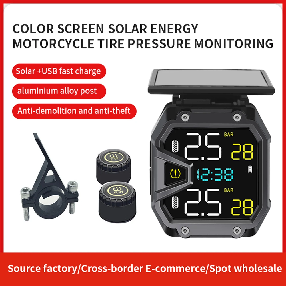 Motorcycle Air Pressure Sensor Real-Time Wireless Tire Pressure Detector IP67 Waterproof for Outdoor Cycling Sports Accessories thumbnail 2