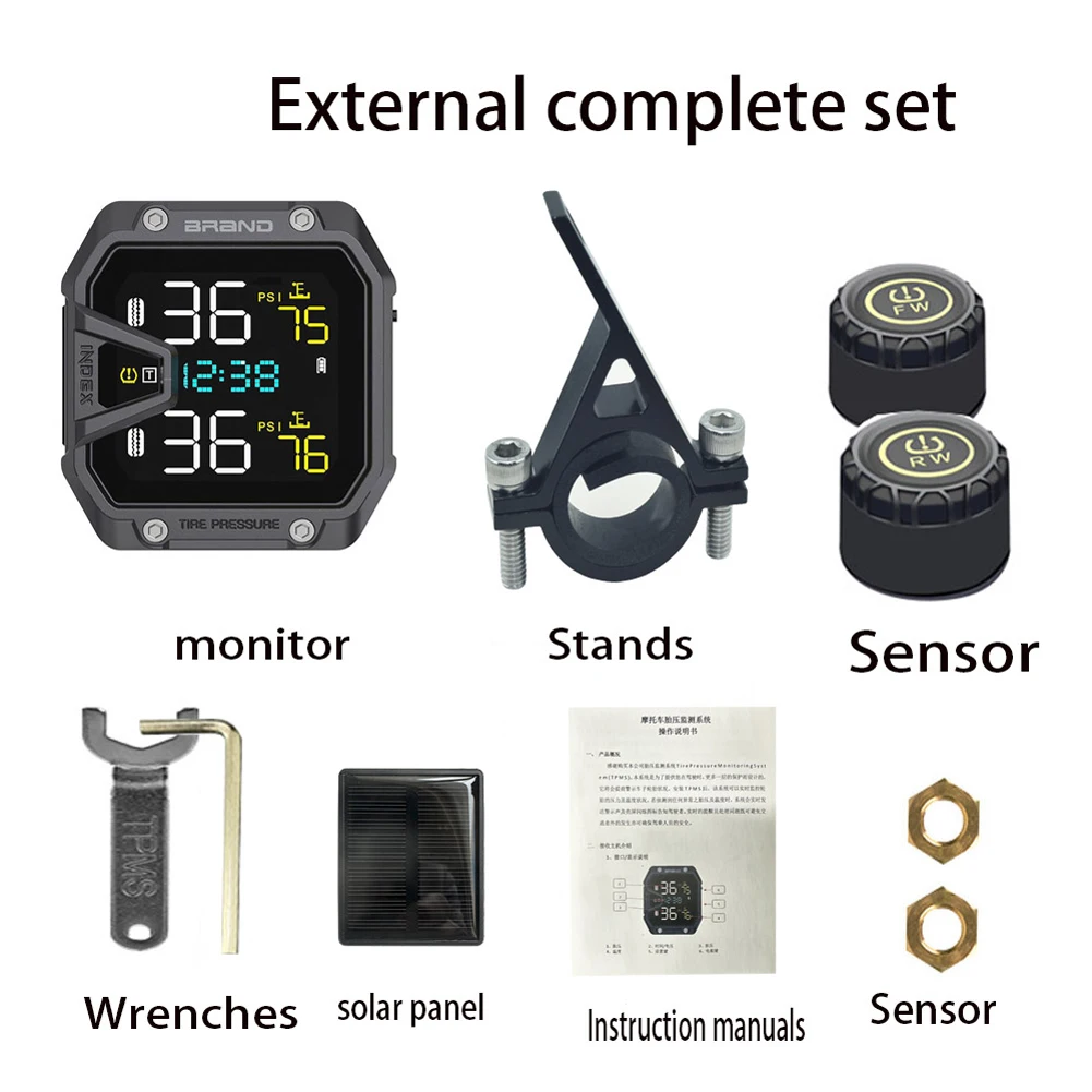 Motorcycle Air Pressure Sensor Real-Time Wireless Tire Pressure Detector IP67 Waterproof for Outdoor Cycling Sports Accessories thumbnail 5